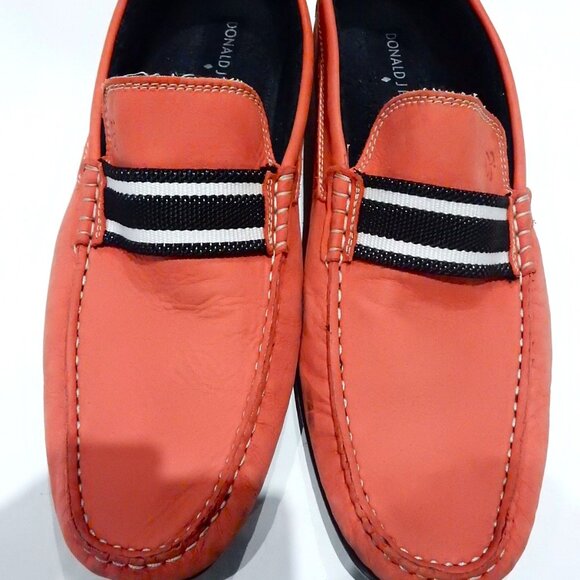 Donald J Pliner Red Leather Loafers in Size 11 1/2M